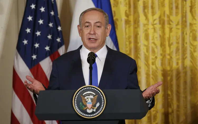 Netanyahu: "Os dois líderes falaram a fundo sobre os perigos que o acordo nuclear com o Irã (de 2015) representa e da agressividade iraniana na região" (Kevin Lamarque/Reuters)