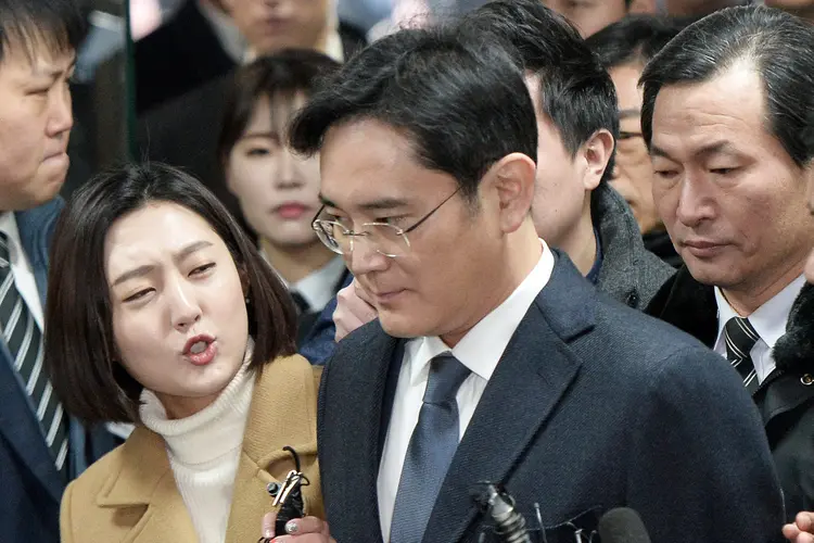 Lee Jae-yong: herdeiro da Samsung permanece detido desde meados de fevereiro passado (News1/Reuters)