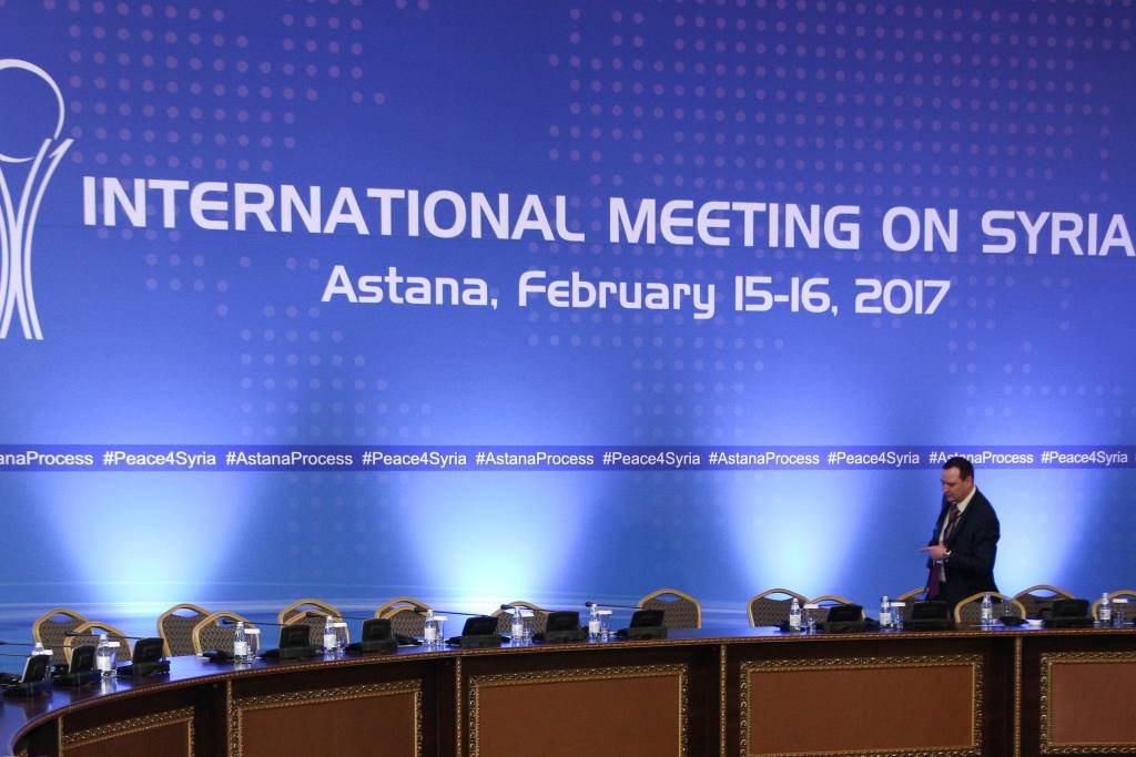 Reunião: nove grupos armados sírios participaram das negociações de Astana (Mukhtor Kholdorbekov/Reuters)