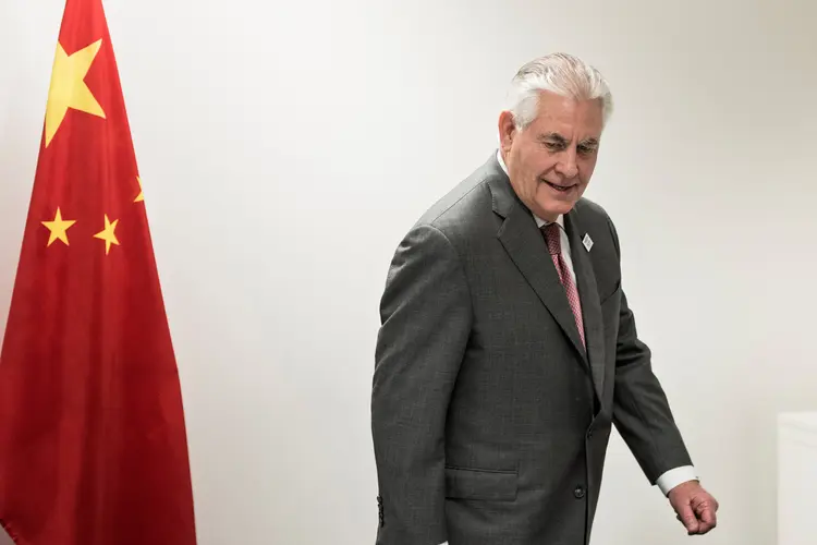 Rex Tillerson: telefonema ocorreu após uma reunião entre o chanceler chinês, Wang Yi, e Tillerson na sexta-feira (Brendan Smialowski/Reuters)