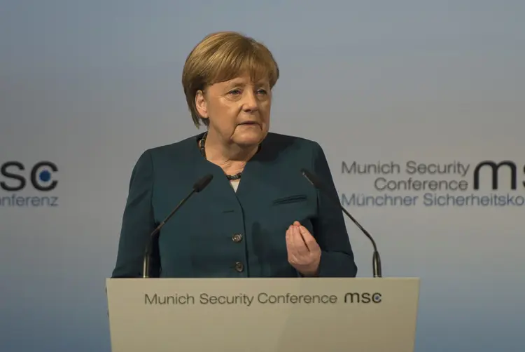 Angela Merkel: o alemão foi sequestrado em novembro do ano passado (Guido Bergmann/Bundesregierung/Handout/Reuters)