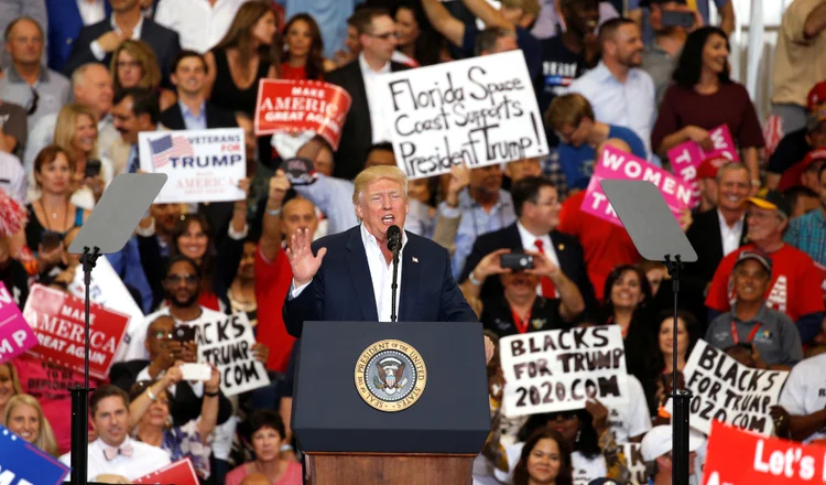 Trump: a declaração, aparentemente, foi descoberta pelo jornalista independente David Cay Johnston, que não revela sua fonte (Kevin Lamarque/Reuters)