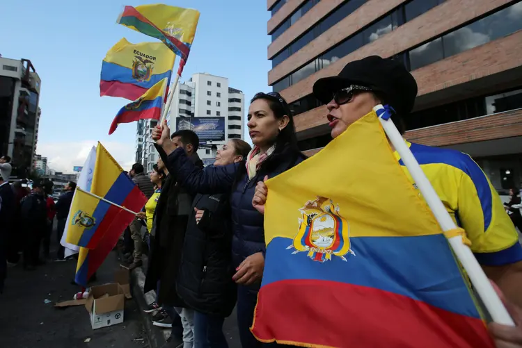Equador: homem sequestrado pediu ajuda do presidente em vídeo divulgado (Mariana Bazo/Reuters)