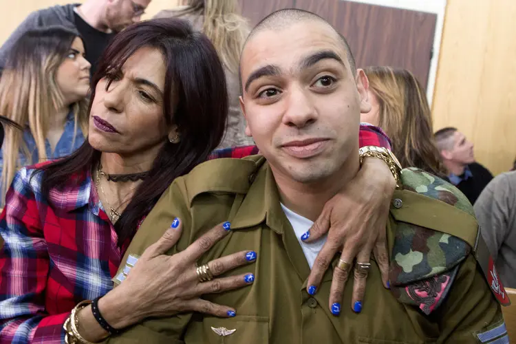 Soldado Elor Azaria: sentença gerou irritação palestina após um dos julgamentos mais divisivos da história de Israel (Jim Hollander/Reuters)