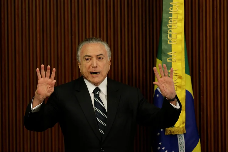 Temer: foram feitos apenas três vetos pelo presidente (Ueslei Marcelino/Reuters)