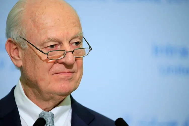 Staffan de Mistura: ele destacou que o processo de consultas em Astana "ajudou a reduzir a escalada na Síria" (Pierre Albouy/Reuters)