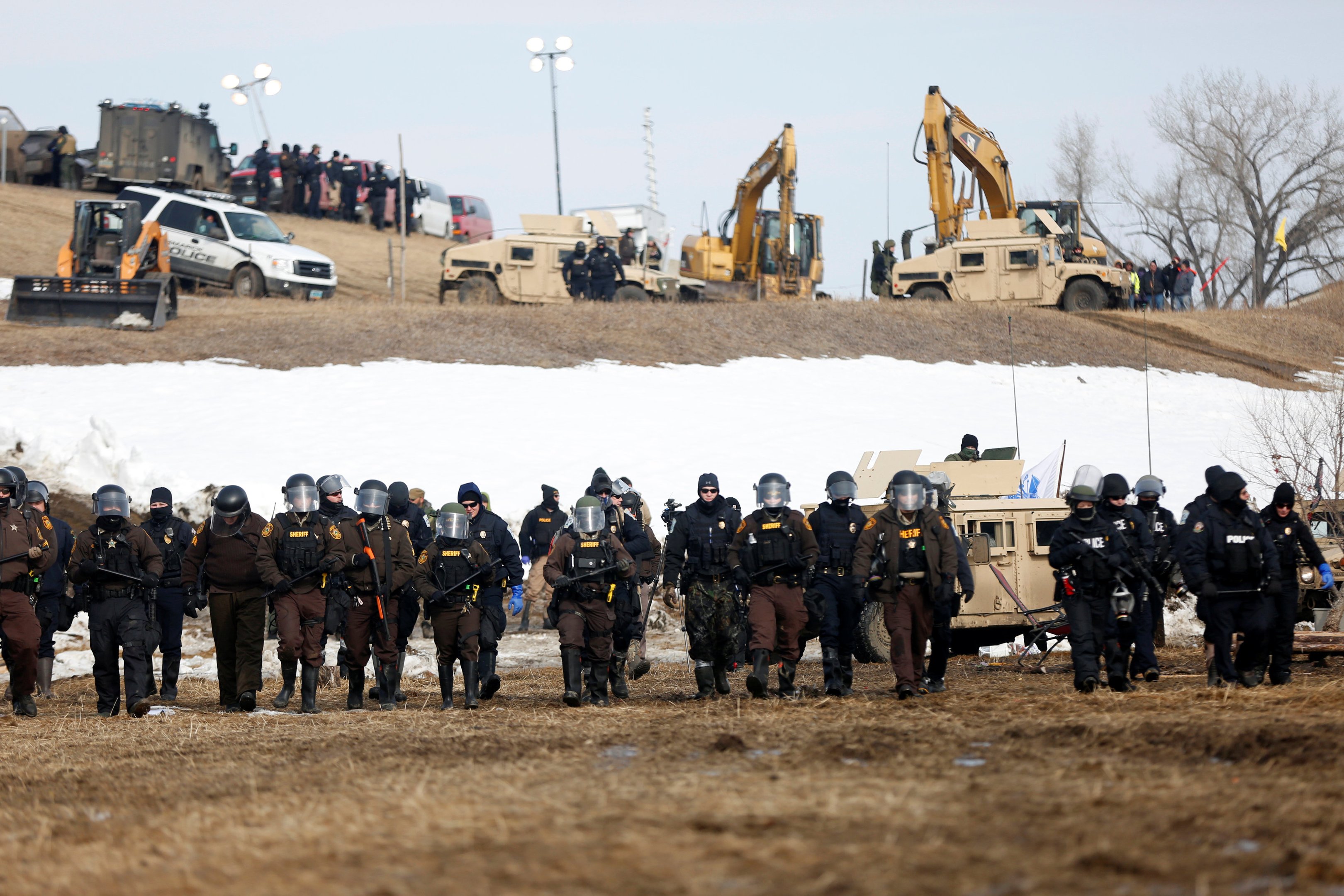 EUA retiram manifestantes contrários ao oleoduto Dakota Access