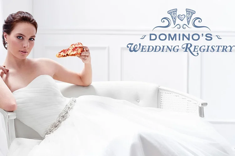 Site inclui opções de catering para festas e ofertas mais inteligentes como "Dancing With My Slice", com pizzas para o final da recepção (Divulgação)