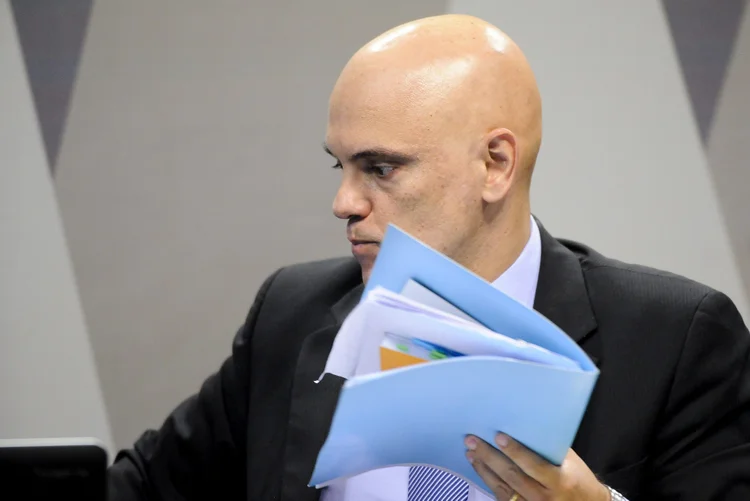 Alexandre de Moraes: só oito dos 27 membros da comissão continuam na sabatina (Pedro França/Agência Senado)