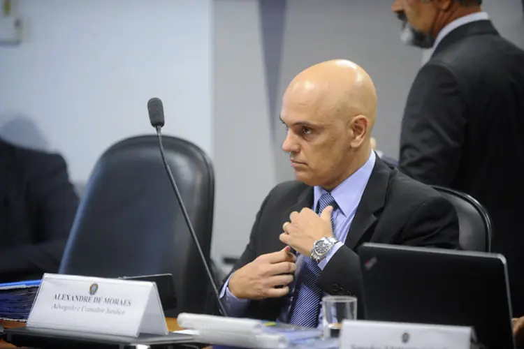 Moraes: o ministro licenciado da Justiça afirmou que é independente e que tem total compromisso com a Constituição e com as leis (Agência Senado)