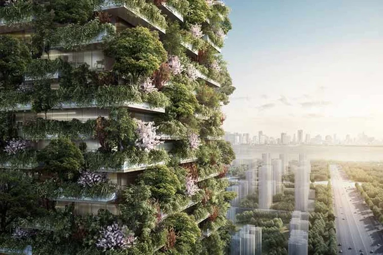 Nanjing Green Towers: primeira floresta vertical da China e de toda a Ásia. (Stefano Boeri/Reprodução)