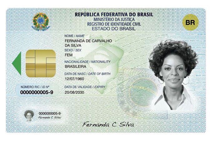 RIC: documento do Registro de Identidade Civil, que substituiu o RG (Divulgação/Divulgação)