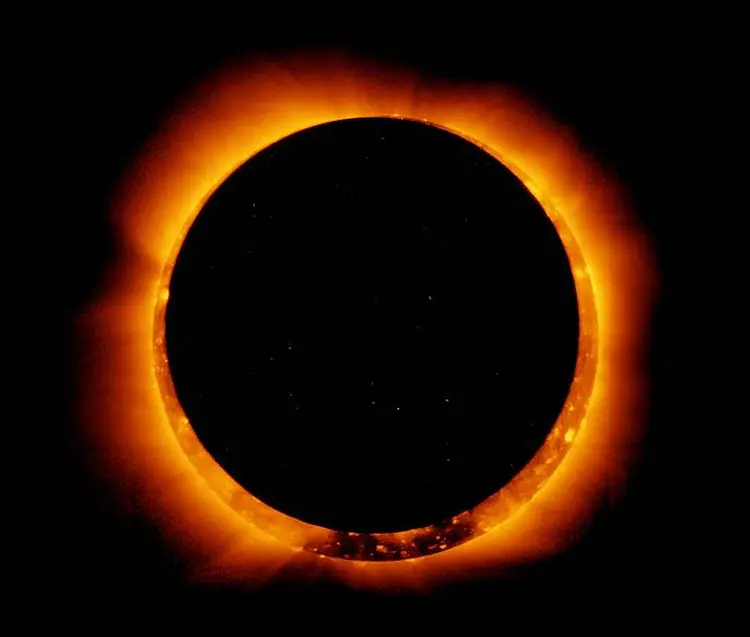 Eclipse Solar: a faixa de totalidade do fenômeno, ou seja, a faixa de terra que ficará na penumbra, cruza os Estados Unidos (Nasa/Divulgação)