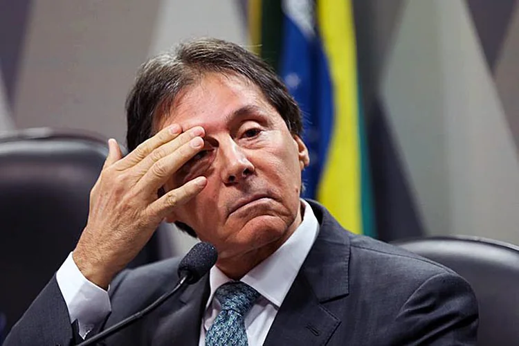 Eunício Oliveira, presidente do Senado: com sete nomes na lista, o PMDB é o partido com maior número de parlamentares que serão investigados, seguido do PSDB, com seis, e PT, com quatro (Marcelo Camargo/Agência Brasil)