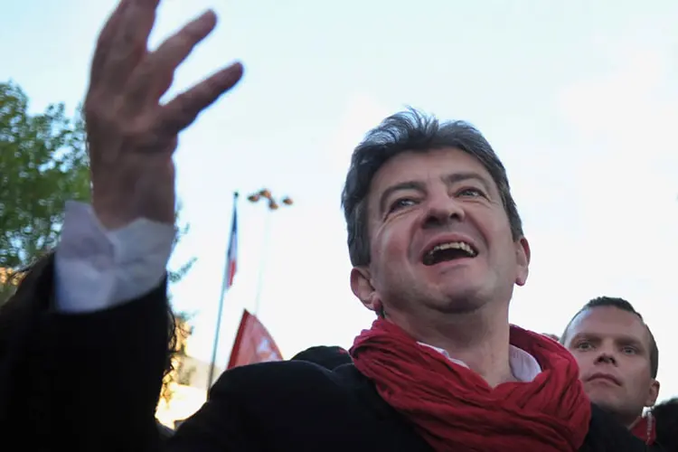 Mélenchon: ele é o candidato da esquerda mais bem avaliado neste momento (Getty Images)