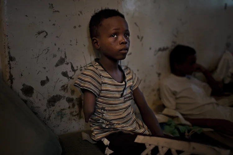 Fome: o país depende de 80% a 90% da importação de alimentos (Brent Stirton/Reportage/Getty Images)