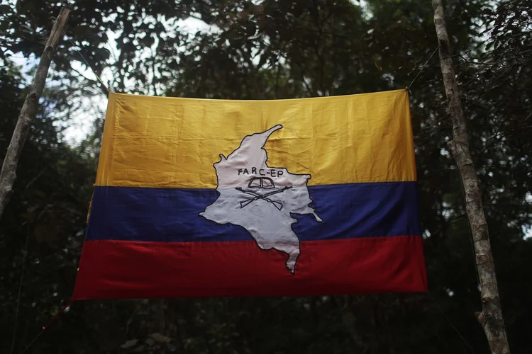 Bandeira das Farc na Colômbia (Mario Tama/Getty Images)