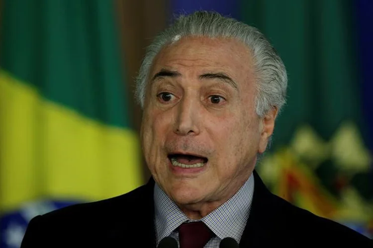 Temer: de acordo com o procurador, o "plano" elaborado pelo que chamou de "quadrilha" (Ueslei Marcelino/Reuters)