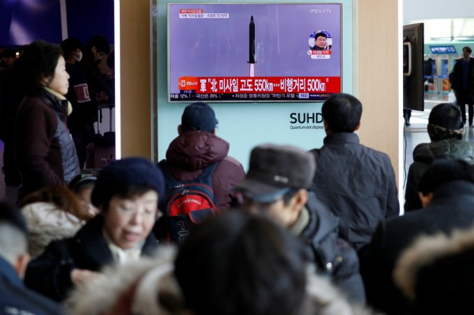 Otan condena lançamento de míssil balístico da Coreia do Norte
