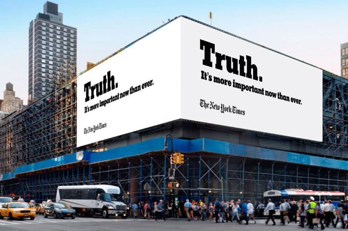 Campanha do The New York Times no Oscar fala sobre "a verdade"
