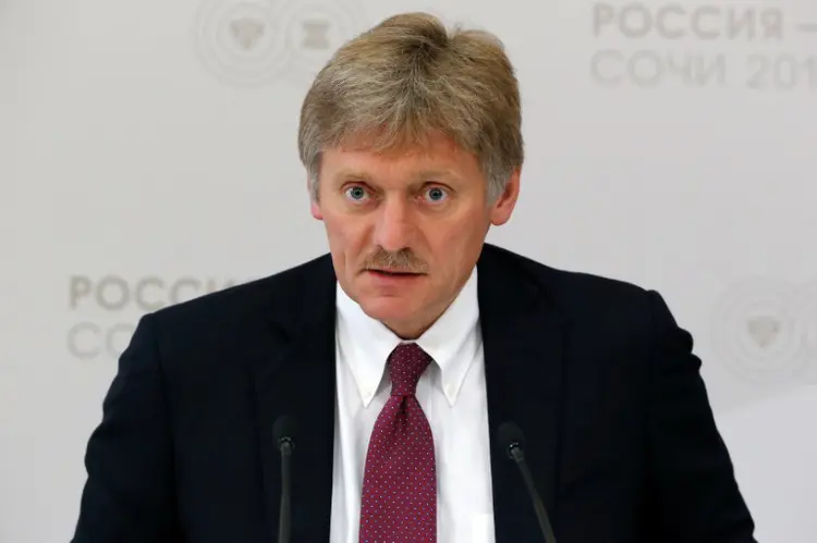Dmitry Peskov: falando a repórteres em Moscou, o porta-voz do Kremlin disse que "a situação não é fácil" (Sergei Karpukhin/Reuters)