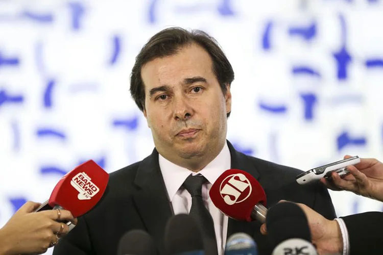 Rodrigo Maia sobre a votação da Previdência: "vamos construir. Na semana que vem eu passo a data para vocês" (Agência Brasil/Agência Brasil)