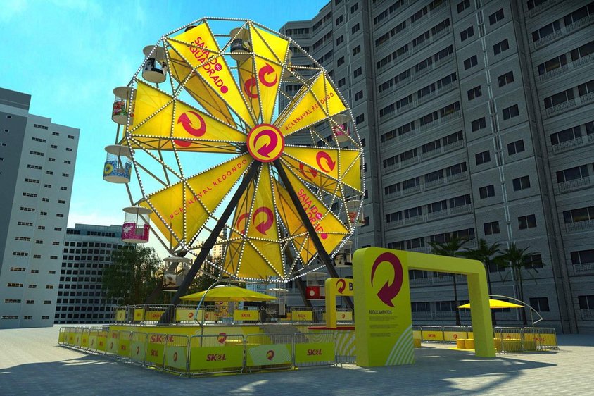 Skol constrói Roda Gigante no Largo da Batata em SP