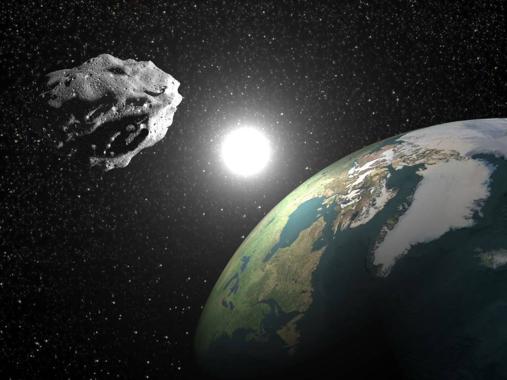 Asteroide: no sábado (15), um corpo espacial gigante estará distante 5,7 milhões de quilômetros da Terra (Reprodução/Thinkstock)