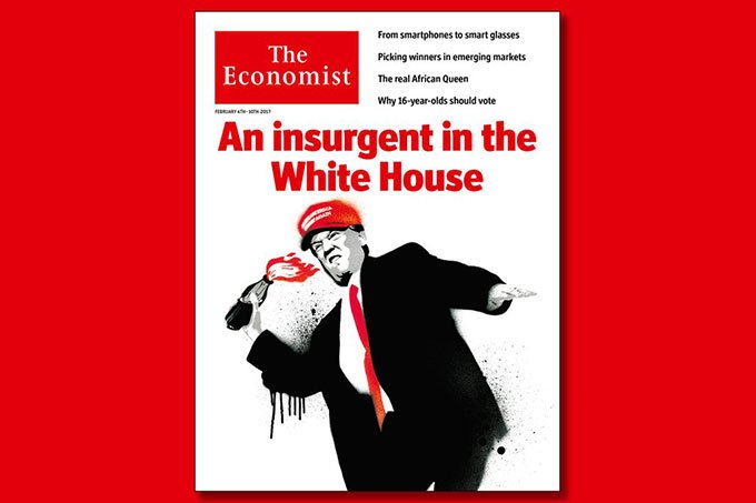 Nova capa da The Economist retrata Trump como um incendiário