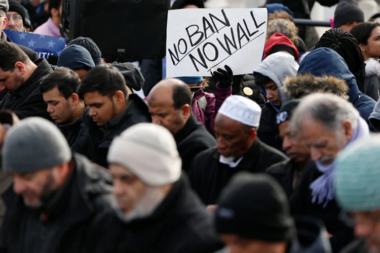 Veto a imigrantes: na semana passada, um painel de três juízes se recusou a retomar o veto aos imigrantes (Reuters)