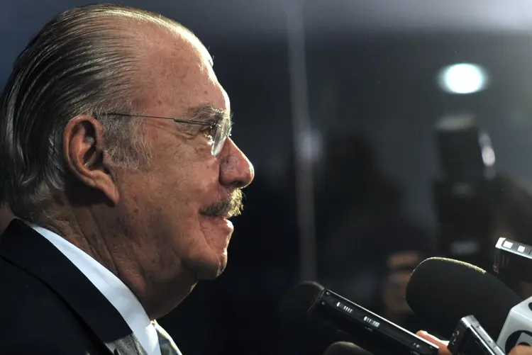 Sarney: político sofreu uma queda e foi internado (Antonio Cruz/Agência Brasil)
