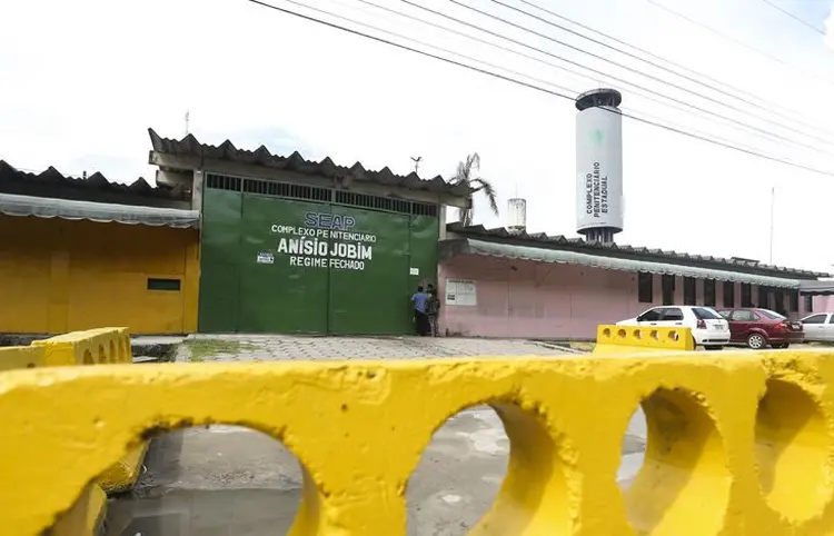 Compaj: os detentos tentaram reagir durante a revista, mas foram contidos pelos militares (Marcelo Camargo/Agência Brasil)