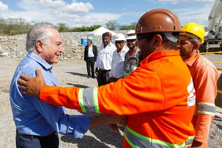 Michel Temer: o presidente voltou a dizer que a paternidade do projeto de transposição é do povo (Beto Barata/PR/Agência Brasil)