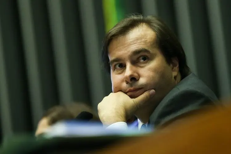 Rodrigo Maia: projeto da terceirização foi aprovado na noite dessa quarta-feira por 231 votos favoráveis e 188 contrários (Marcelo Camargo/Agência Brasil)