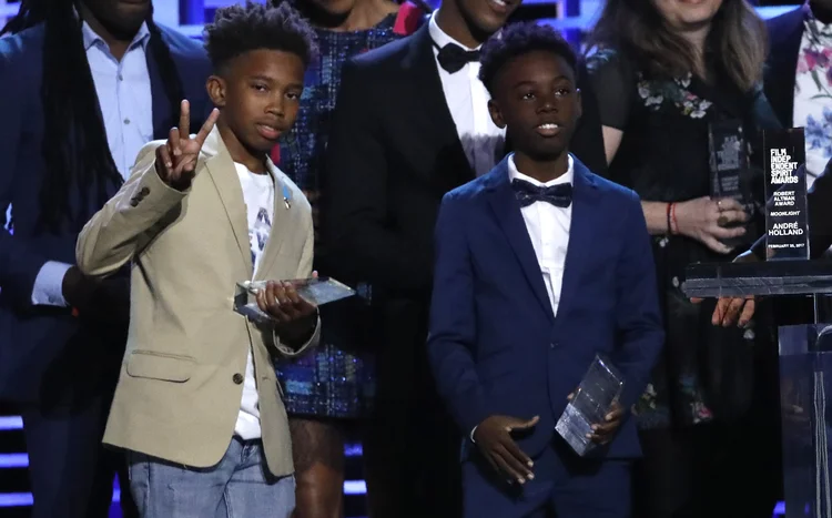 Jaden Piner e Alex Hibbert: "Moonlight: Sob a Luz do Luar" conquistou três estatuetas no Oscar (Mario Anzuoni/Reuters)