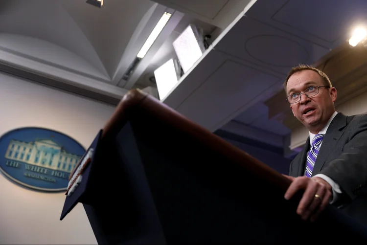 Mick Mulvaney: "as pessoas que votaram nele estão recebendo exatamente o que foi prometido", ressaltou Mulvaney (Jonathan Ernst/Reuters)