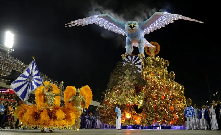 Desfile da Portela no Carnaval do Rio de Janeiro: escola foi a vencedora  (Ricardo Moraes/Reuters)