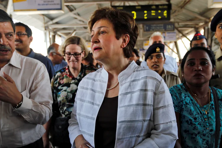 Kristalina Georgieva: "os mercados abertos, o comércio e a divisão de trabalho têm funcionado extremamente bem para os países mais pobres" (Shailesh Andrade/Reuters)