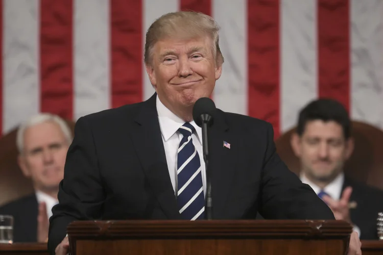 Donald Trump: "republicanos e democratas podem trabalhar juntos para alcançar um resultado que eludiu nosso país durante décadas" (Jim Lo Scalzo/Reuters)