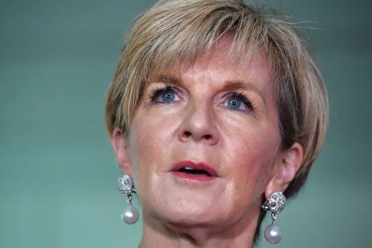 Julie Bishop: "em um momento de incerteza global significativa, é vital que a Austrália recorra à experiência e ao intelecto de nossos diplomatas mais antigos" (Mick Tsikas/Reuters)