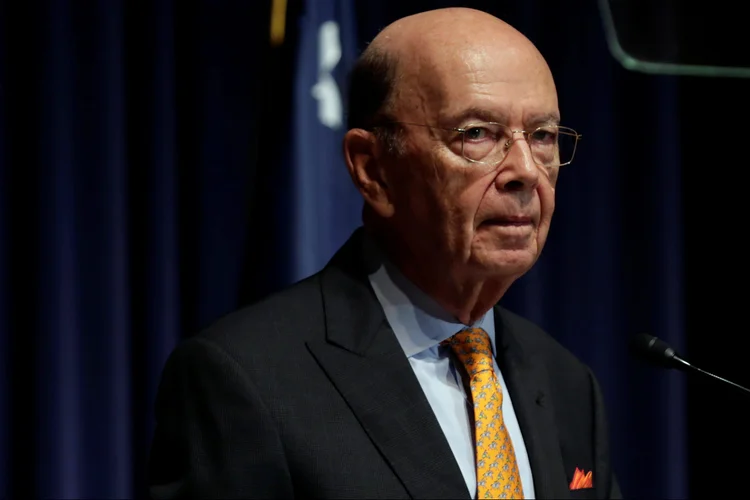 Wilbur Ross: secretário afirmou que as exportações de aço chinês continuam crescendo, o que exerce "sério impacto" na industria local (Yuri Gripas/Reuters)