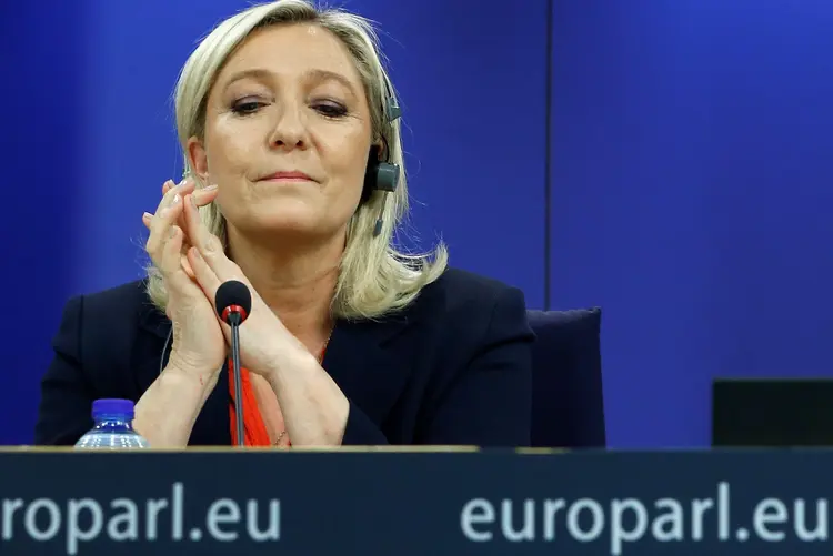 Marine Le Pen: a candidata é investigada pelo mau uso de fundos públicos (Yves Herman/File photo/Reuters)
