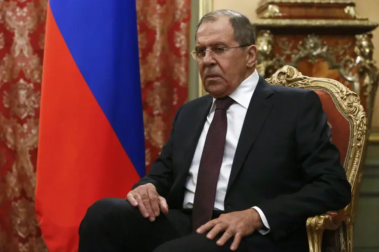Sergei Lavrov: o escândalo envolve contatos do embaixador russo em Washington, Sergei Kislyak, com membros da campanha eleitoral de Donald Trump (Sergei Karpukhin)
