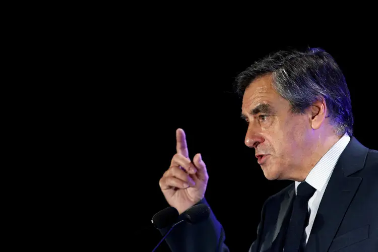 François Fillon: candidato negou novamente nesta semana quaisquer atos irregulares e aumentou seus ataques contra o judiciário (Jean-Paul Pelissier/Reuters)