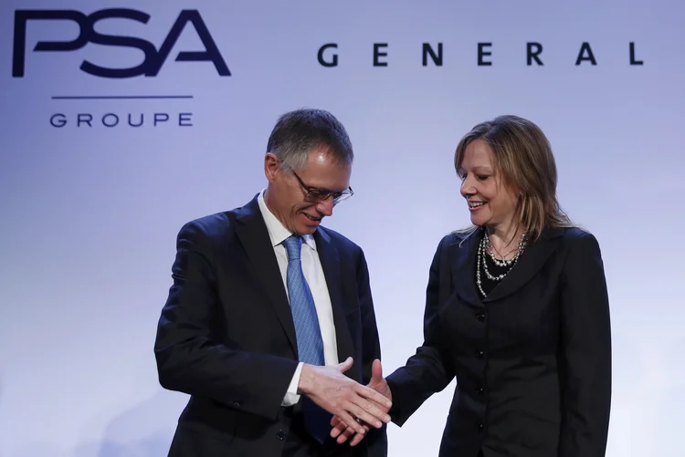 PSA: o PSA espera realizar 1,7 milhão de euros de sinergias anuais daqui até 2026 (Christian Hartmann/Reuters)