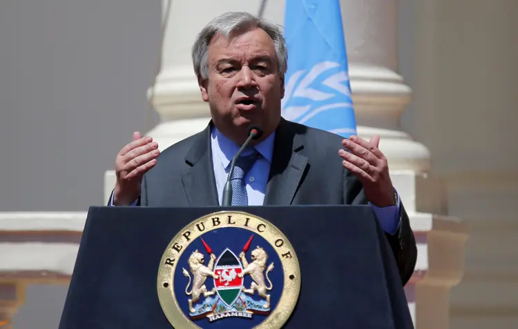 António Guterres: "Os homens ainda dominam, inclusive em países que são considerados progressistas, diz ele (Thomas Mukoya/Reuters)