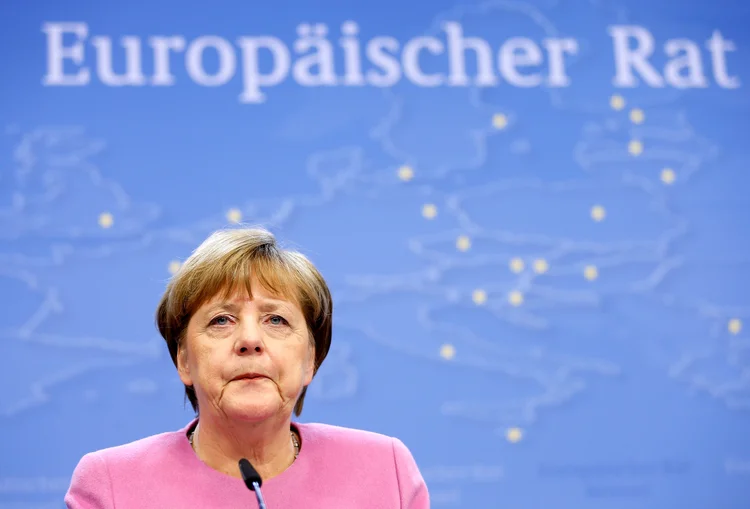 Angela Merkel: entre outras coisas, Trump quer que Merkel fale de sua experiência ao lidar com Putin e com os russos, de maneira geral (François Lenoir/Reuters)