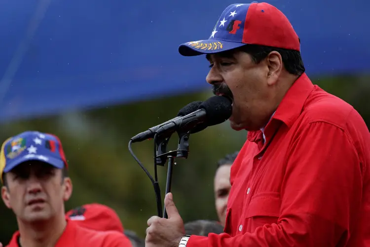 Maduro: o vice-presidente do governista Partido Socialista Unido da Venezuela (PSUV), Diosdado Cabello, acusou a dupla de conspirar para derrubar o presidente (Marco Bello/Reuters)