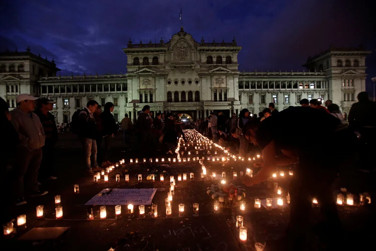 Incêndio na Guatemala: lar Virgen de la Asunción abriga jovens de até 18 anos nos arredores cercados de pinheiro da municipalidade de San José Pinula (Saul Martinez/Reuters)