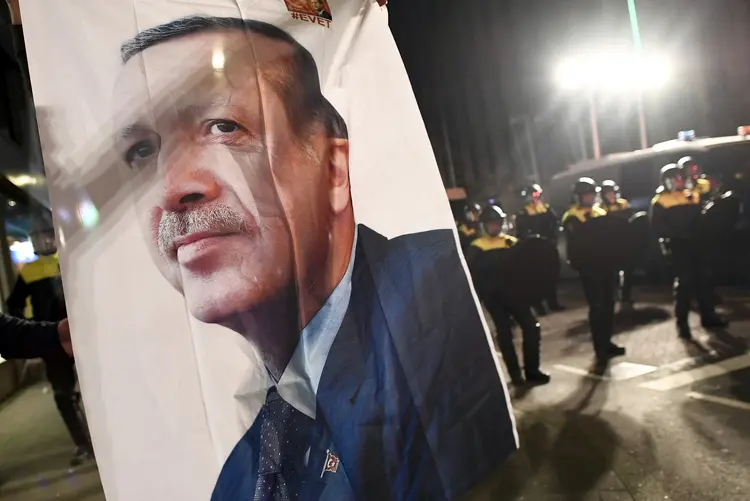Recep Tayyip Erdogan: se for aprovado, o novo sistema entrará em vigor após as próximas eleições presidenciais (YDylan Martinez/Reuters)